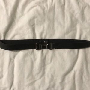 Free w/ purchase. Stretch and leather belt w/ bow